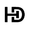 hd logo black
